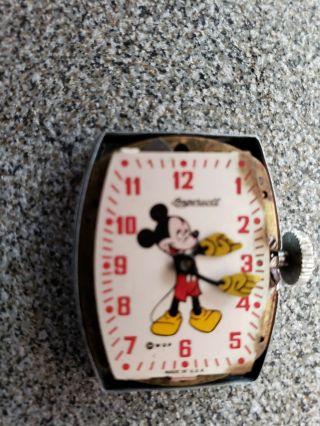 Authentic 1940 ' s Vintage Ingersoll Mickey Mouse Watch in. 3
