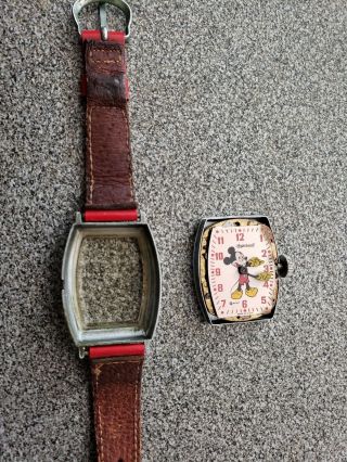 Authentic 1940 ' s Vintage Ingersoll Mickey Mouse Watch in. 5