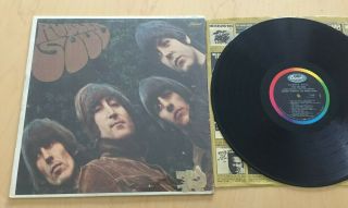 The Beatles Rubber Soul Mono In The Shrink Vintage 1965 Lp Capitol Rainbow Label