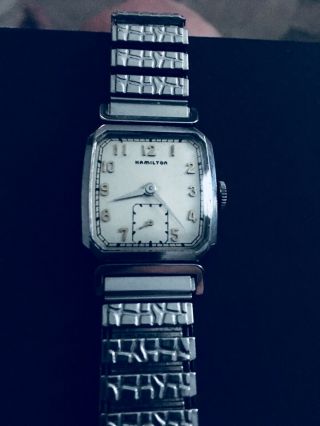Vintage Hamilton Raymon 17 Jewels Stainless Steel Grade 747 Wrist Watch Running