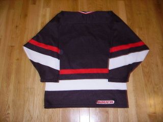 Vintage Bauer BROWN UNIVERSITY BEARS Mens Stitched NCAA Hockey Team JERSEY Small 2