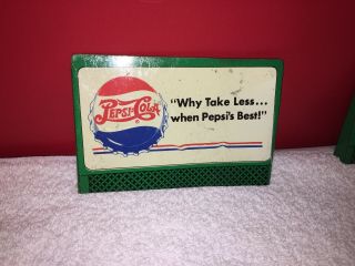 Rare Vintage 1950’s Pepsi Cola Tin Litho Soda Advertising Sign 3