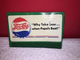 Rare Vintage 1950’s Pepsi Cola Tin Litho Soda Advertising Sign 4