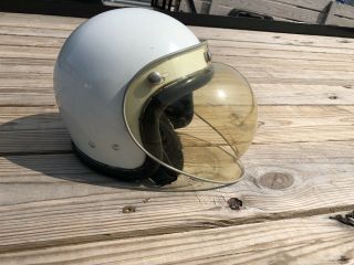 Vintage 1960s Bubble Shield Helmet Arai Hirotake Shoten Co.  Motorcycle Scooter