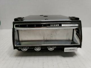 Vintage Titan By Automatic Radio Pull Out 8 Track Car Stereo Min - 9945 Japan
