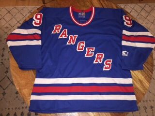 Vintage Wayne Gretzky York Rangers Nhl Starter 