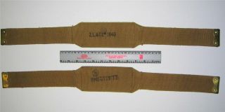 Ww2 Canadian Yoke Strap Pair For Utility Bren Pouches Us & Canada