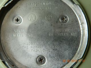 Vtg Kitchen - Aid 10 - Speed Mixer K45 Hobart w/Stainless Steel Bowl & Attachments 8