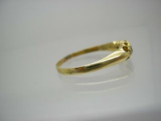 Edwardian 18ct Gold Rose Cut Diamond 5 Stone Ring size N 2