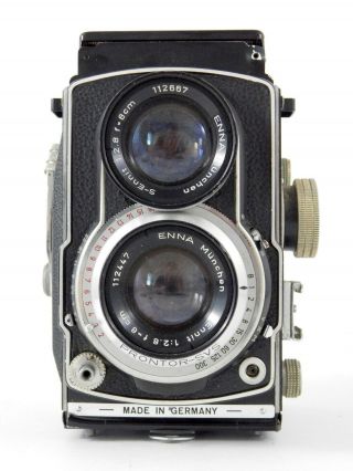 Vintage Lipca Rollop Automatic Camera Enna Munchen Prontor Svs Germany