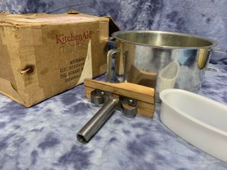 Vintage Hobart Mfg.  Kitchenaid K - 45 Mixer Colander & Sieve