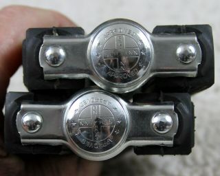 Nos Vintage Schwinn Stingray 1/2 " Block Pedals W/ Reflector - Repop - Full Size