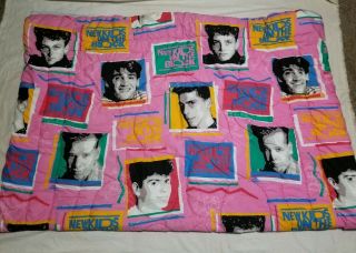 Vintage 1990 Kids On The Block Full Size 60 " X 86 " Comforter Blanket