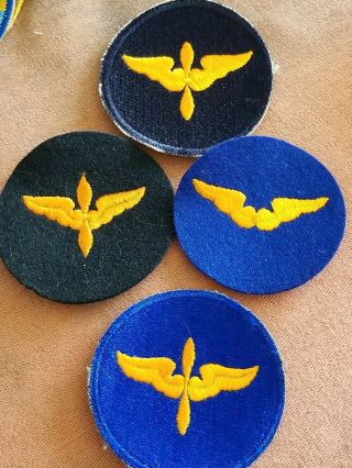 Wwii Army Aac Air Corps Cadet Aaf Squadron Wool No Glow Patch Priced To Sell X4