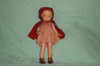 9 " 1931 Effanbee Patsyette Red Riding Hood