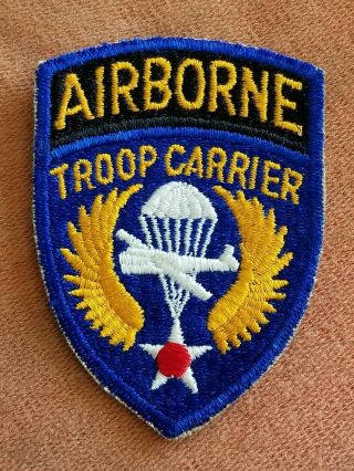 Wwii Army Aac Air Corps Airborne Troop Carrier No Glow Patch Priced To Sell