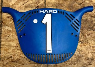 Bmx Bob Haro Flo Panel Plate 1982 Made Blue Old School Vintage Gt Jmc Se