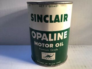 Vintage Sinclair Oil Quart NOS Can Gas Rare Handy Sign Sunoco Texaco Mobil Shell 3