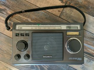 Sony ICF 6500 W Vintage Japan 5 Band Short Wave - - includes power adapter 5