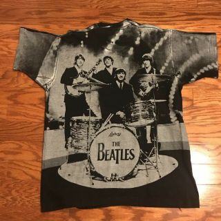 Vintage 90’s The Beatles - All over Print Graphic Collectible T - Shirt Sz XL 2