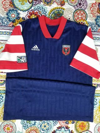 Dc United Mls Adidas 1997 - 98 3rd Soccer Jersey Vintage Futbol 90s Apx Sz Xl