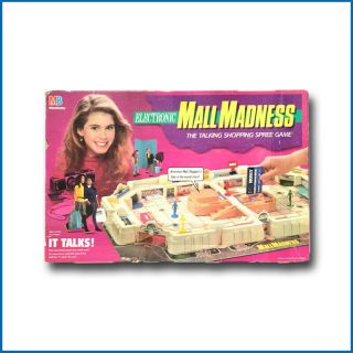 Vintage 1989 Milton Bradley Electronic Mall Madness Board Game