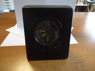 Elgin Watch Company 8 Day Aircraft Military Clock Vintage Aviation