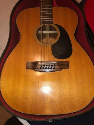 Vintage 70’s Dorado 2229 Gretsch 5992 Acoustic 12 String Guitar With Case 2