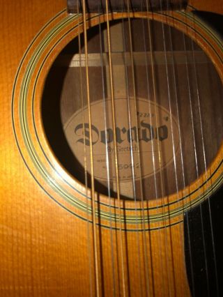 Vintage 70’s Dorado 2229 Gretsch 5992 Acoustic 12 String Guitar With Case 4