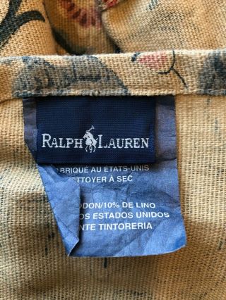 Ralph Lauren Queen Provence Linen Cotton Duvet Cover & 2 Shams VTG 90s 5