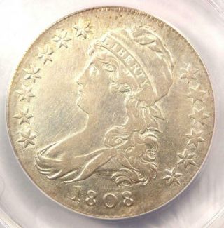 1808 Capped Bust Half Dollar 50c Coin O - 109a - Anacs Xf40 Details - Rare Date