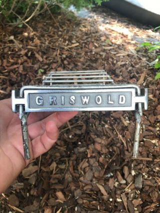 Ultra Rare Authentic Vintage Griswold 6 skillet Store Display rack P/N 1064 HTF 2