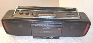 VINTAGE SONY CFS - D20 Radio Cassette Recorder FM Boombox MEGA BASS 3