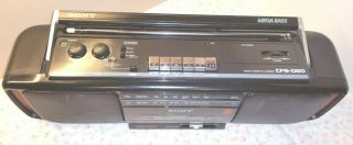 VINTAGE SONY CFS - D20 Radio Cassette Recorder FM Boombox MEGA BASS 6