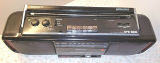 VINTAGE SONY CFS - D20 Radio Cassette Recorder FM Boombox MEGA BASS 8