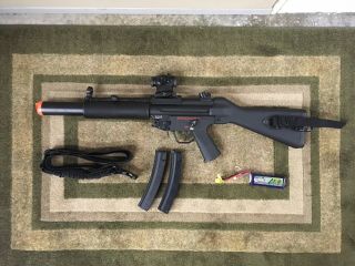 Rare G&g Mp5 Sd5 Pneumatic Blowback Aeg With