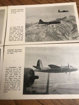 WWII 4 POST CARDS LAS VEGAS ARMY AIR FIELD WW2 2