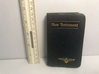 World War II Testament FDR Lockheed - Vega Burbank Military - Issued Bible 2