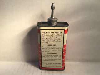 Vintage Phillips 66 Oil Can handy oiler Lead Top 4 oz Rare tin Mobil Shell Mopar 3