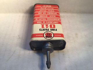 Vintage Phillips 66 Oil Can handy oiler Lead Top 4 oz Rare tin Mobil Shell Mopar 6