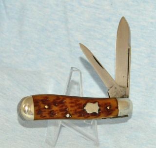 Vintage E C Simmons Keen Kutter Bone Dogleg Jack Knife 1920 - 40 " No Case /box