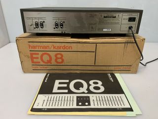 Vintage Harman Kardon Eq - 8,  10 Band Stereo Graphic Equalizer Made In Japan W/box