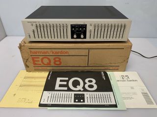 Vintage Harman Kardon EQ - 8,  10 Band Stereo Graphic Equalizer Made in Japan w/Box 2