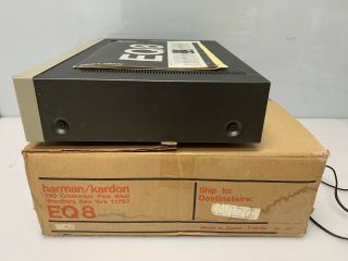 Vintage Harman Kardon EQ - 8,  10 Band Stereo Graphic Equalizer Made in Japan w/Box 3