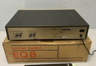 Vintage Harman Kardon EQ - 8,  10 Band Stereo Graphic Equalizer Made in Japan w/Box 5