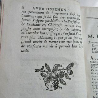 BERTRANDI - OPERATIONS DE CHIRURGIE/1769/RARE 1st Ed.  /4 ENGRAVED PLTS/FINE LEATHER 11