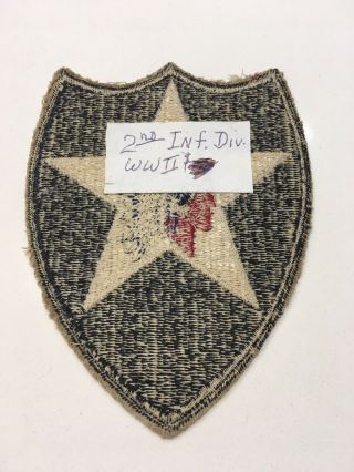 WWII U.  S.  Army 2nd Infantry Division Cut Edge Full Color Patch 2