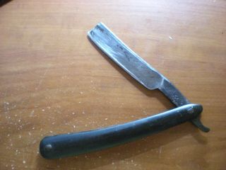 Antique Vintage Handmade Straight Razor By John Barber Master Mason / Cutler