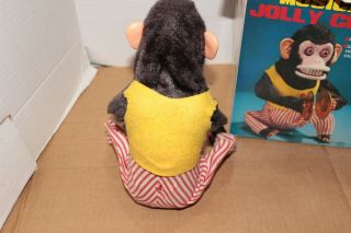 VINTAGE JAPAN Musical Jolly Chimp Monkey With Box 4