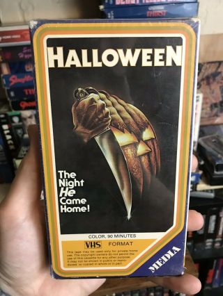Halloween Vhs 1978 Media Meda Release Horror Rare John Carpenter